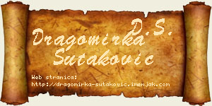 Dragomirka Šutaković vizit kartica